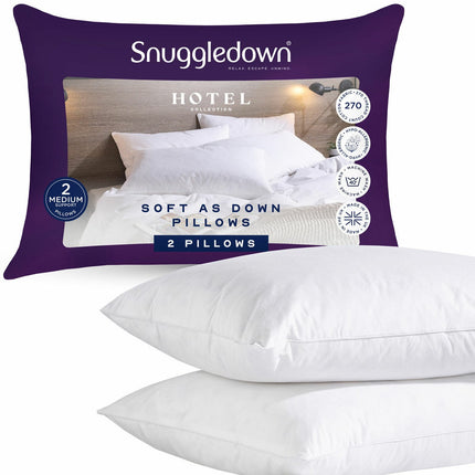 Snuggledown Soft As Down Pillow, 2 Pack – view 5