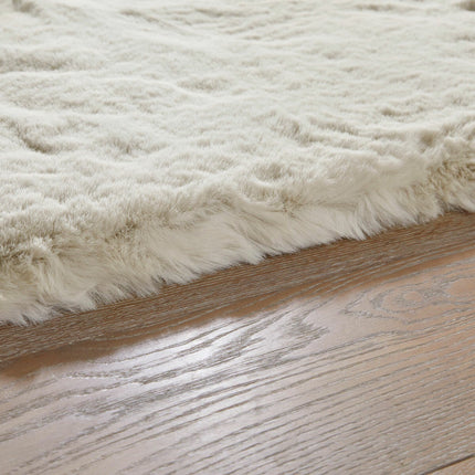 Concept Looms Heavenly Faux Fur Dove Rug, in 3 Sizes – view 5