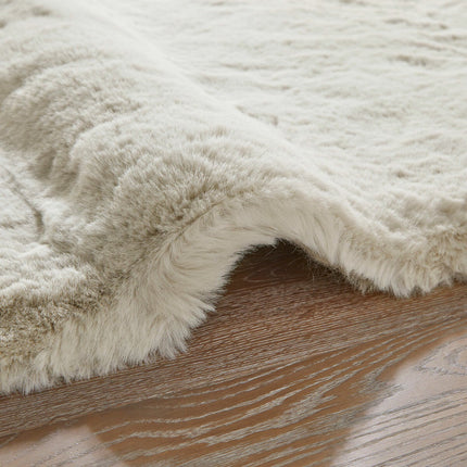 Concept Looms Heavenly Faux Fur Dove Rug, in 3 Sizes – view 4