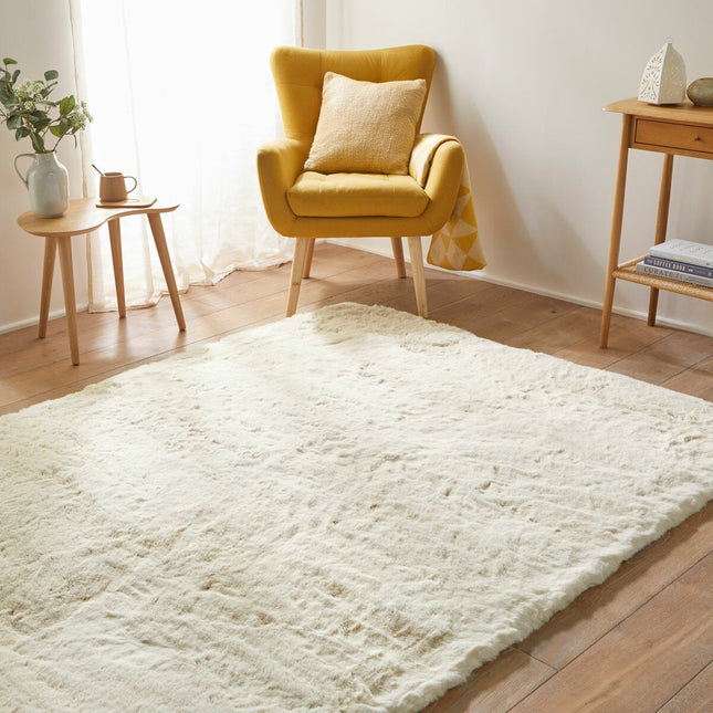 Concept Looms Heavenly Faux Fur Shell Rug, in 3 Sizes – view 2