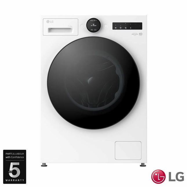 LG W4X7016TWB, 11kg/6kg Washer Dryer, E Rated in White