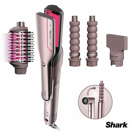Shark FlexFusion Straight 4-in-1 Air Styler & Dryer & Ceramic Straightener, HD641SUK
