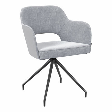 AKANTE Chicago Grey Swivel Dining Chair, 2 Pack – view 3