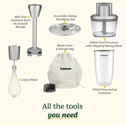 Cuisinart HB500U Power Blend Immersion Hand Blender in Silver – view 8