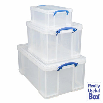 Really Useful Nest of 3 Boxes in 64L, 35L & 9L