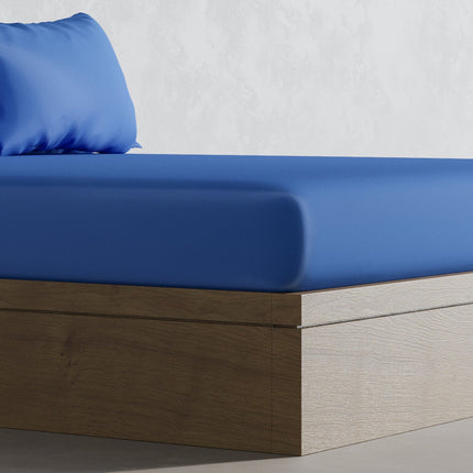 Panda 100% Bamboo Navy Fitted Sheet in 4 Sizes