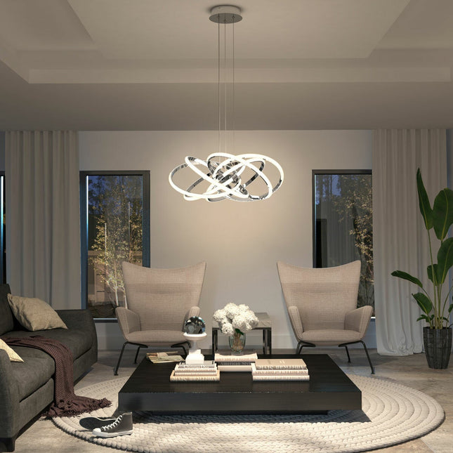 Artika Maelstrom Pendant LED Light in Chrome – view 2