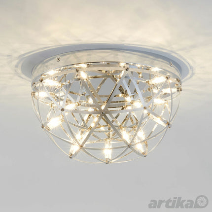 Artika Elden 13" (33cm) Flush Mount LED Light in Chrome