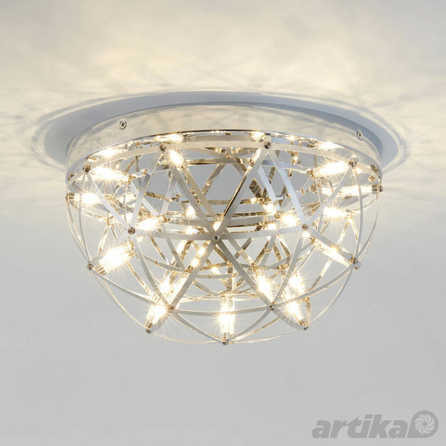Artika Elden 13" (33cm) Flush Mount LED Light in Chrome