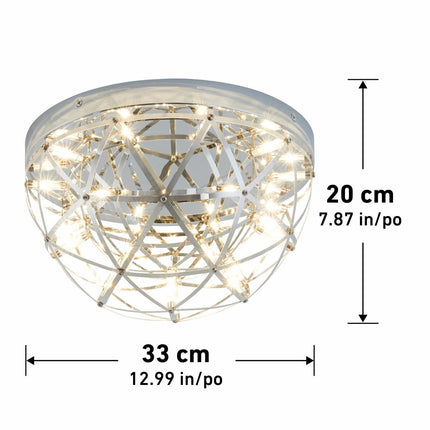 Artika Elden 13" (33cm) Flush Mount LED Light in Chrome – view 3