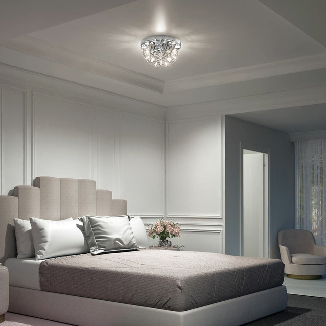 Artika Elden 13" (33cm) Flush Mount LED Light in Chrome – view 2