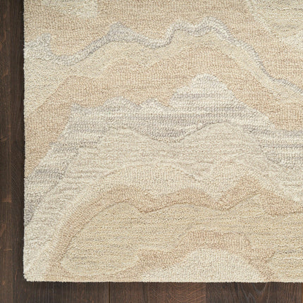 Nourison Graceful Beige Rug in 2 Sizes – view 6