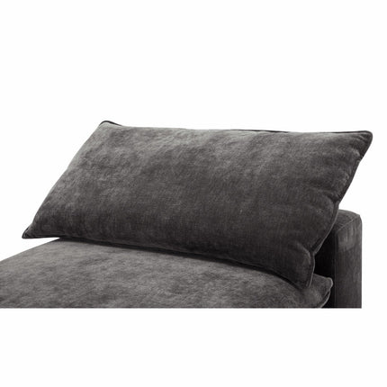 Aiden & Ivy Sereen Dark Grey Fabric Armless Chair – view 7