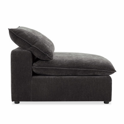 Aiden & Ivy Sereen Dark Grey Fabric Armless Chair – view 4