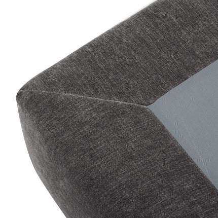 Aiden & Ivy Sereen Dark Grey Fabric Ottoman – view 6