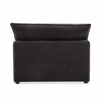 Aiden & Ivy Sereen Dark Grey Fabric Armless Chair – view 6