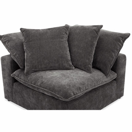 Aiden & Ivy Sereen Dark Grey Fabric Corner Chair – view 6