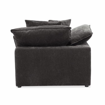 Aiden & Ivy Sereen Dark Grey Fabric Corner Chair – view 5