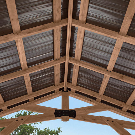 Backyard Discovery Norwood 16ft x 12ft (4.8 x 3.7m) Wooden Gazebo – view 4