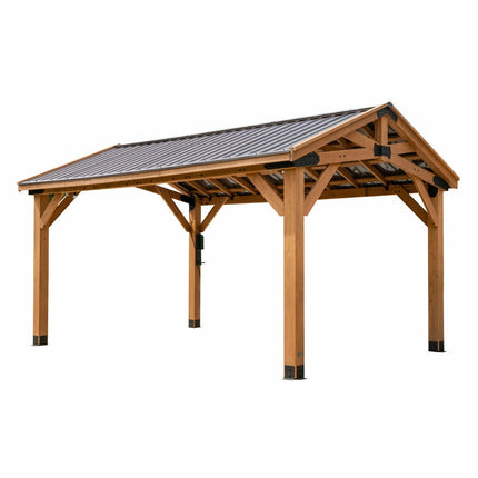 Backyard Discovery Norwood 16ft x 12ft (4.8 x 3.7m) Wooden Gazebo – view 8