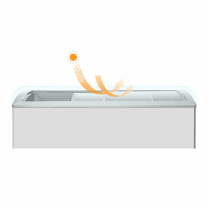 Hisense CAF303D7AWC, 297L Commercial Ice Cream Freezer, C Rated in White – view 5