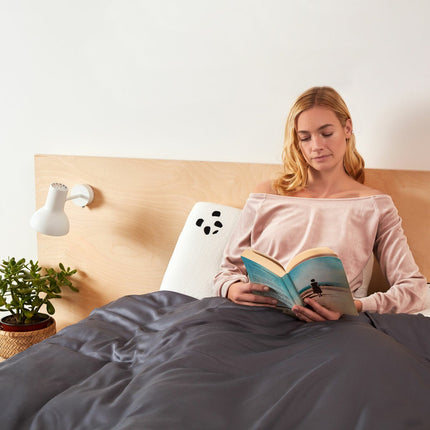 Panda 100% Bamboo Dark Grey Duvet Cover Set in 4 Sizes – view 7