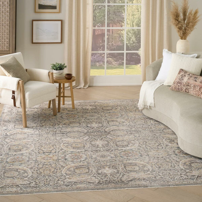 Nourison Antique Fusion Charcoal Multi Rug, in 3 Sizes