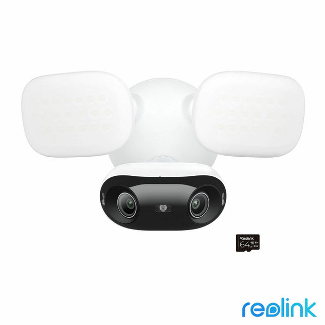 Reolink 4K 180° Battery Wi-Fi Floodlight Security Camera with 64GB SD Card