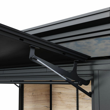 Keter Rosewood 9.1ft x 6.8ft (2.8 x 2.1m) Garden Bar Shed – view 6