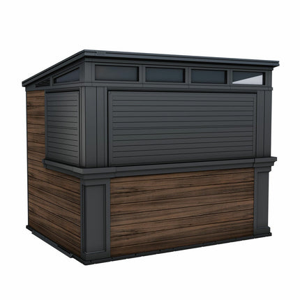 Keter Rosewood 9.1ft x 6.8ft (2.8 x 2.1m) Garden Bar Shed – view 7