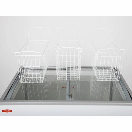Contender FZI022 290L Commercial Ice Cream Freezer, F Rated in White – view 3