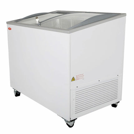 Contender FZI022 290L Commercial Ice Cream Freezer, F Rated in White – view 2