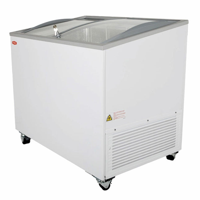 Contender FZI022 290L Commercial Ice Cream Freezer, F Rated in White – view 2
