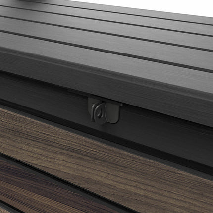 Keter Rosewood 870 Litre (230 Gallon) Deck Box with Divider – view 5