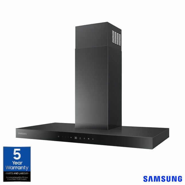 Samsung NK36C5703TM/UR 90cm Cooker Hood with Auto Connectivity, in Black Stainless