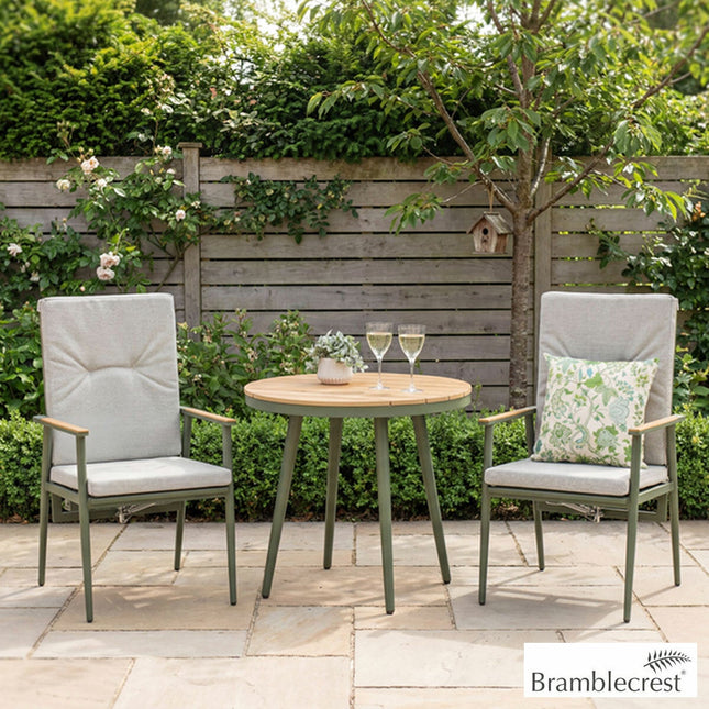 Bramblecrest Wisley 3 Piece Recliner Patio Set in Sage