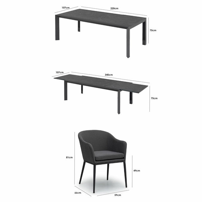 Harbour Lifestyle Luna 11 Piece Extending Dining Set – view 2