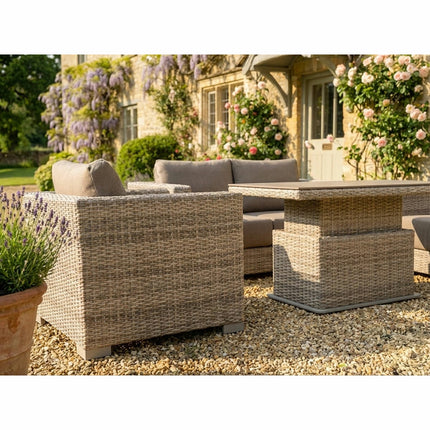 Norfolk Leisure Cunningham 4 Piece Deep Seating Set with Gas Height Adjustable Table – view 4