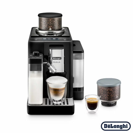 De'Longhi Rivelia Bean-to-Cup Coffee Machine in Black, EXAM450.55.B