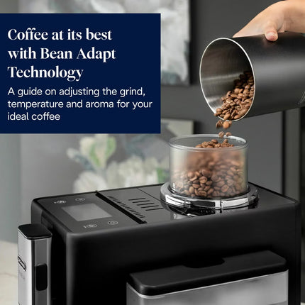 De'Longhi Rivelia Bean-to-Cup Coffee Machine in Black, EXAM450.55.B