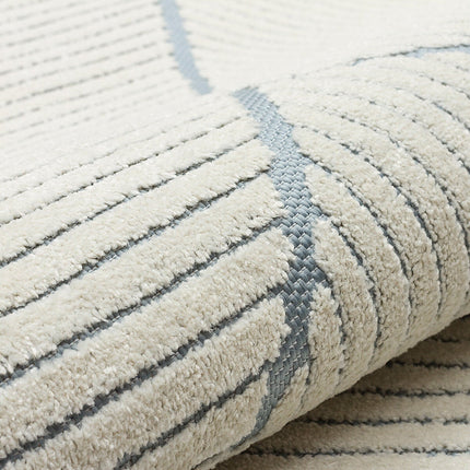 Concept Looms Jazz Blue Geo Indoor Outdoor Rug, in 2 Sizes – view 3
