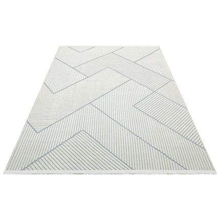 Concept Looms Jazz Blue Geo Indoor Outdoor Rug, in 2 Sizes – view 6