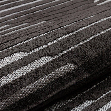 Concept Looms Jazz Black Indoor Outdoor Rug, in 2 Sizes – view 3