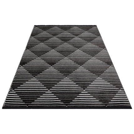 Concept Looms Jazz Black Indoor Outdoor Rug, in 2 Sizes – view 6