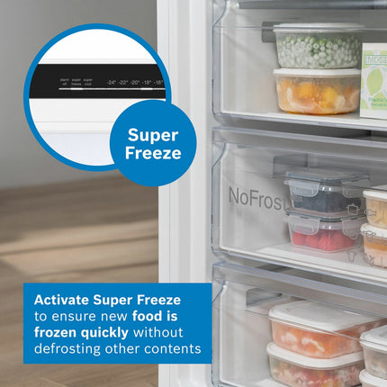 Bosch Series 4, GUN21VFE0G Built Under Freezer, E Rated – view 3