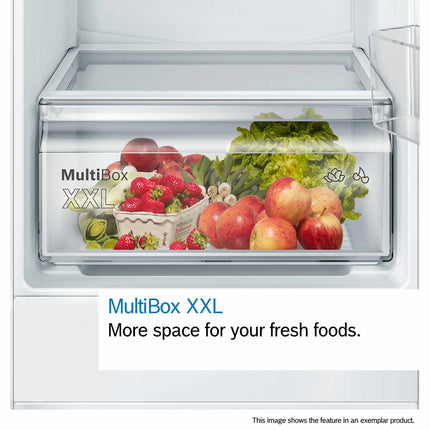 Bosch Series 2, KIN86NSE0G Fully Integrated Fridge Freezer E Rated – view 2