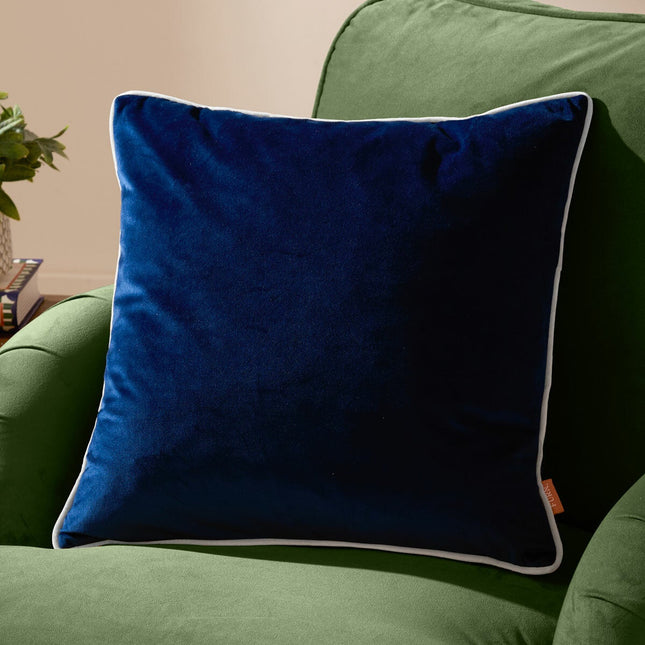 Furn Meridian Velvet Feather Fill Cushion in 8 Colours, 55 x 55 cm – view 2