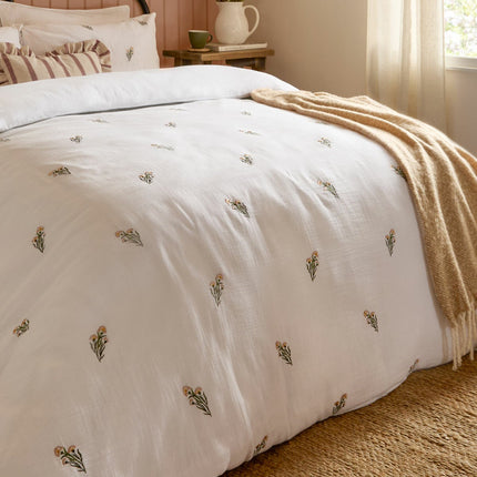 Wylder Josephine Embroidered Muslin Duvet Cover Set, in 4 Sizes – view 2