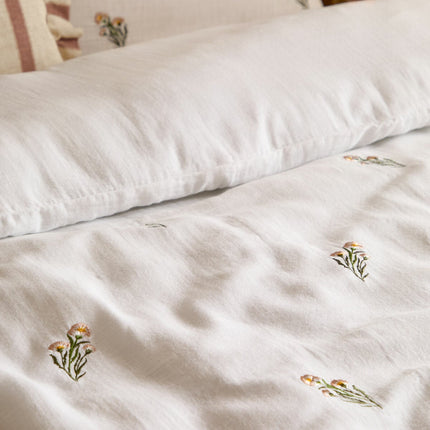 Wylder Josephine Embroidered Muslin Duvet Cover Set, in 4 Sizes – view 4