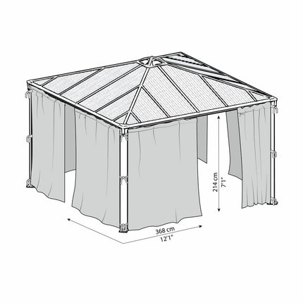 Palram Canopia Netting Set for Palermo Gazebos – view 2